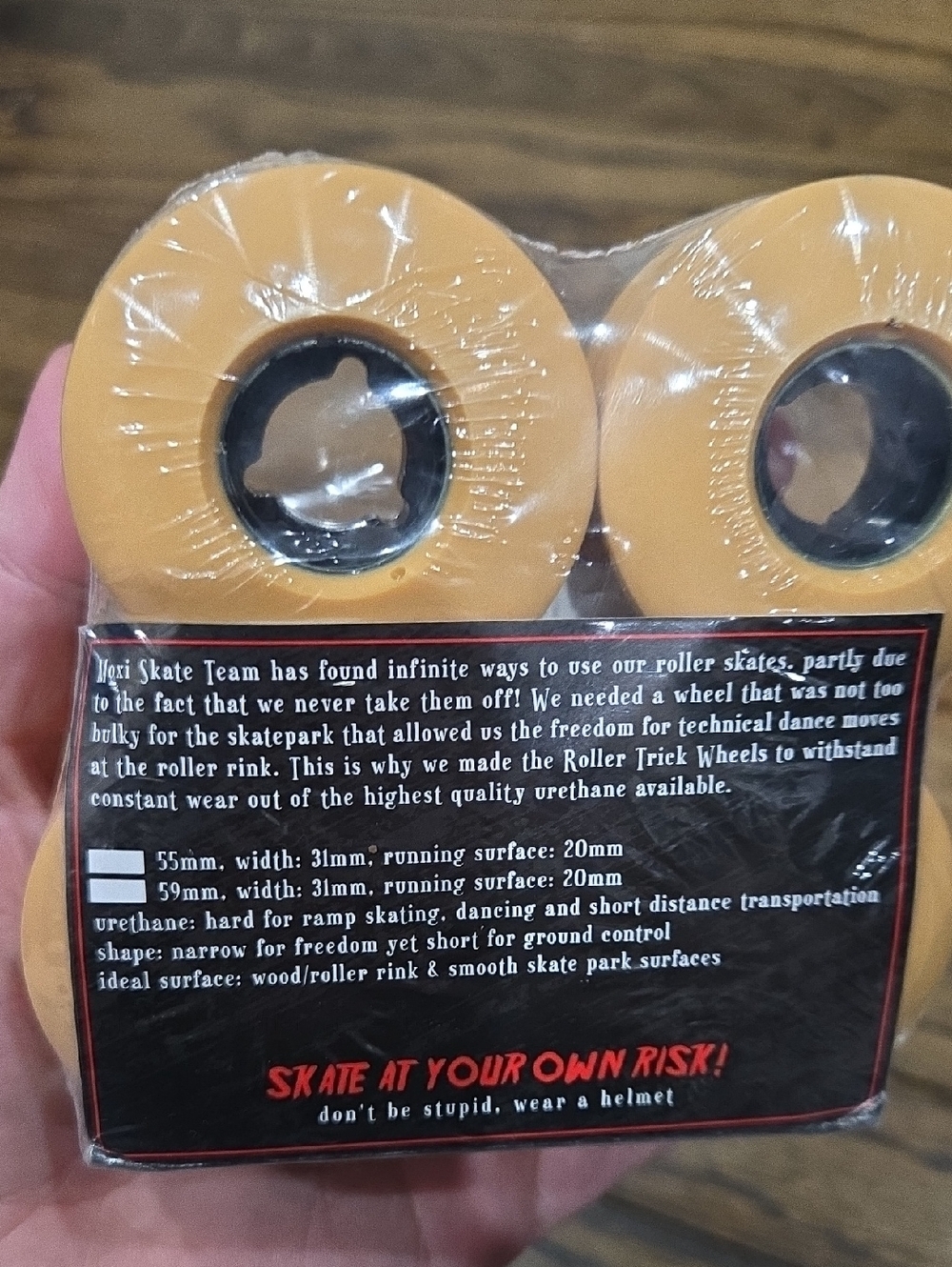 Moxi trick wheels in leopard 55mm New - Picture 4 of 4